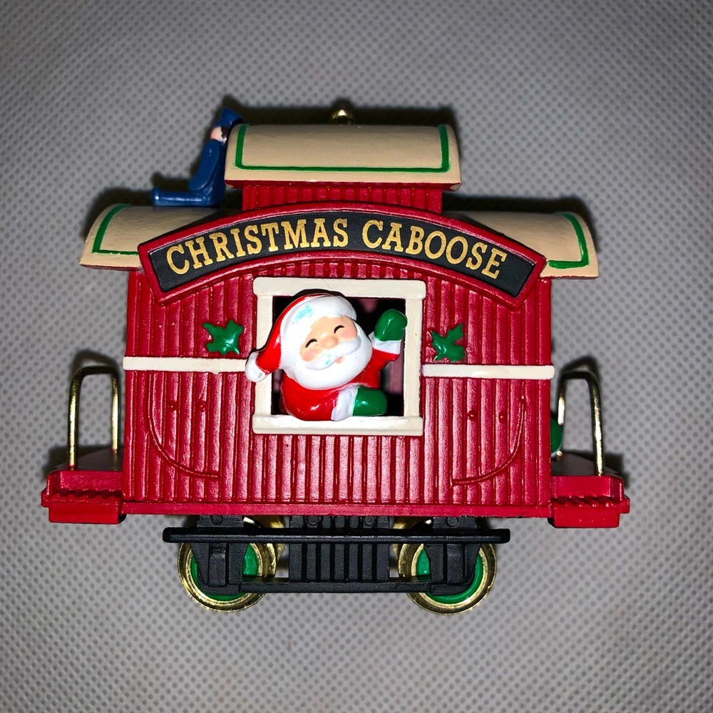 **6/$20** 1989 Hallmark Keepsake Christmas Caboose Collectors Series Ornament